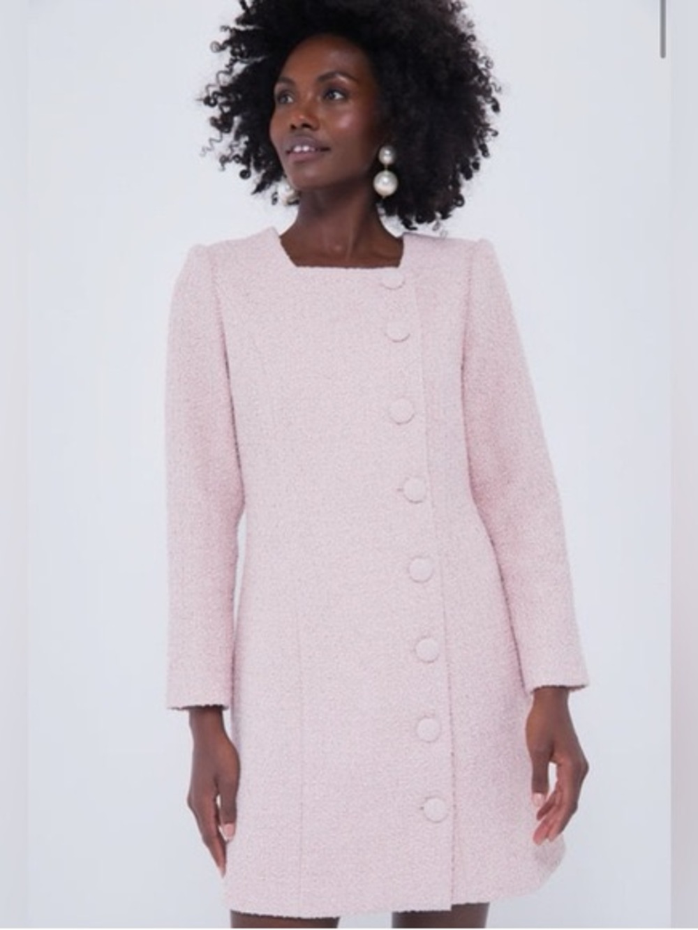 Tuckernuck Pink Tweed Birkley Dress